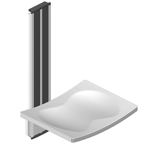 Tiltable Shower Seat - White