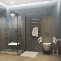 Tiltable Shower Seat - White