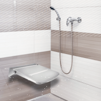 Shower Seat for Hanging on the Handle - Black