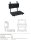 Shower Seat for Hanging on the Handle - Black