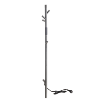 Handtuchwärmer 1180 mm, 30 W, Edelstahl matt, Graphit
