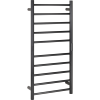 Heated Towel Rail 450 x 960 mm, 130W, Stainless Steel, Black