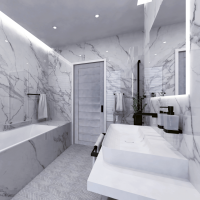 Heated Towel Rail 450 x 960 mm, 130W, Stainless Steel, Black