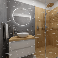 Heated Towel Rail 450 x 1320 mm, 180W, Stainless Steel, Polished
