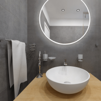 Heated Towel Rail 450 x 1320 mm, 180W, Stainless Steel, Polished