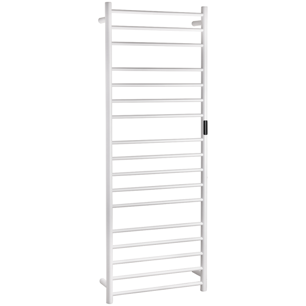 Heated Towel Rail 600 x 1680 mm, 285W, Stainless Steel, White