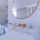 Hanger for Electric Towel Rail, Stainless Steel, Polished, Gold