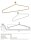 Hanger for Electric Towel Rail, Stainless Steel, Matt, Gold