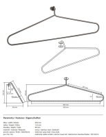 Hanger for Electric Towel Rail, Stainless Steel, Matt, Graphite