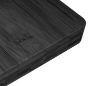 Emberton Bambus Tray Schwarz mit 0,8 L Hotel Wasserkocher Schwarz & Ringadapter