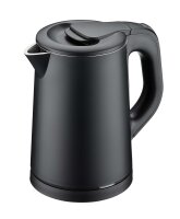 Emberton Bambus Tray Schwarz mit 0,8 L Hotel Wasserkocher Schwarz & Ringadapter