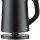 Emberton Bambus Tray Schwarz mit 0,8 L Hotel Wasserkocher Schwarz & Ringadapter