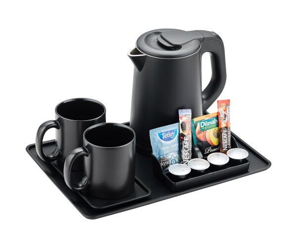 Emberton Welcome Tray Heywood, Sachet Holder and Serving Tray with Kettle Banbury 0.8L