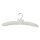 Satinkleiderbügel Elfenbein mit drehbarem Chromhaken