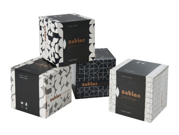 3-Ply Facial Tissues – 60 Sheets, FSC-Certified Refill Cube