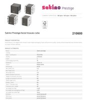 3-Ply Facial Tissues – 60 Sheets, FSC-Certified Refill Cube