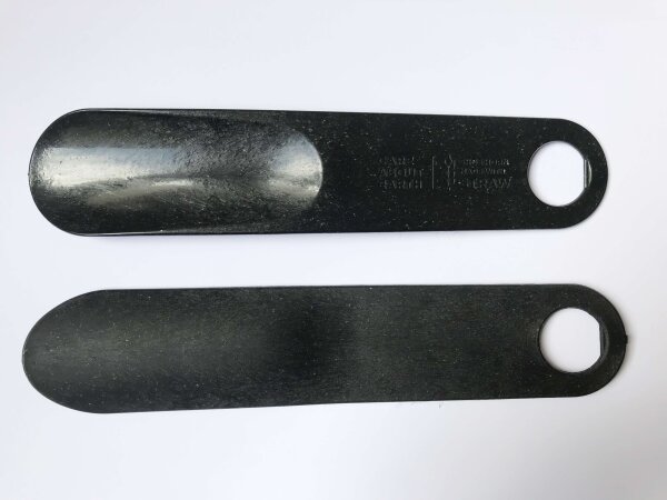 Schuhlöffel 20 cm aus Weizenstrohfasern, Schwarz