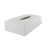 Rectangular Tissue Box – ABS with White Finish