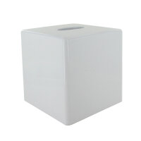 Square Tissue Box – ABS with White Finish