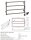 Adapter for Electric Towel Rails, Matt, Graphite