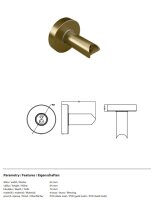 Adapter for Electric Towel Rails, Matt, Gold