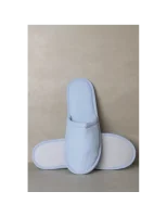 Geschlossene Hotel-Slippers für Herren, Piqué, Blau, 31 cm