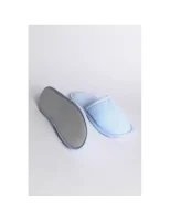 Geschlossene Hotel-Slippers für Herren, Piqué, Blau, 31 cm
