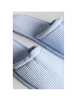 Geschlossene Hotel-Slippers für Herren, Piqué, Blau, 31 cm