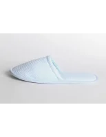 Geschlossene Hotel-Slippers für Herren, Piqué, Blau, 31 cm