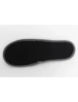 Graue Filzpantoffeln mit rutschfester Sohle, 30 cm