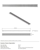 Duschrinnen-Abdeckung Square 900 mm aus Edelstahl