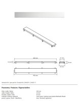 500 mm Duschrinnen-Abdeckung mit Randablauf aus Edelstahl