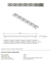 Lineare Duschrinne Abdeckung 600 mm aus Edelstahl