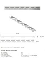 Shower Channel Cover “Linear” 700 mm