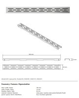 Lineare Duschrinne Abdeckung 800 mm aus Edelstahl