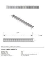 Duschrinnen-Abdeckung Square 600 mm aus Edelstahl