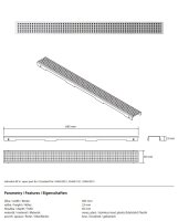 Shower Channel Cover “Square” 700 mm