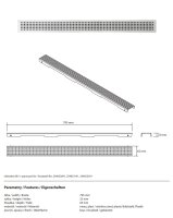 Duschrinnen-Abdeckung Square 800 mm aus Edelstahl