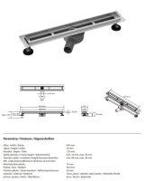 Shower Channel 600 mm Plus – Brushed Stainless Steel