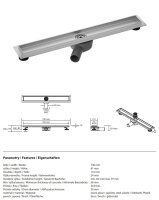 Duschrinne 700 mm, Edelstahl