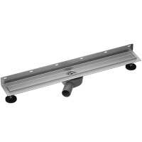 Wall-mounted Shower Channel 800 mm - Brushed Stainless Steel