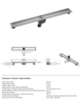 Duschrinne 900 mm, Edelstahl