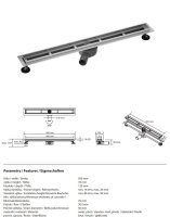 Shower Channel 900 mm Plus – Brushed Stainless Steel