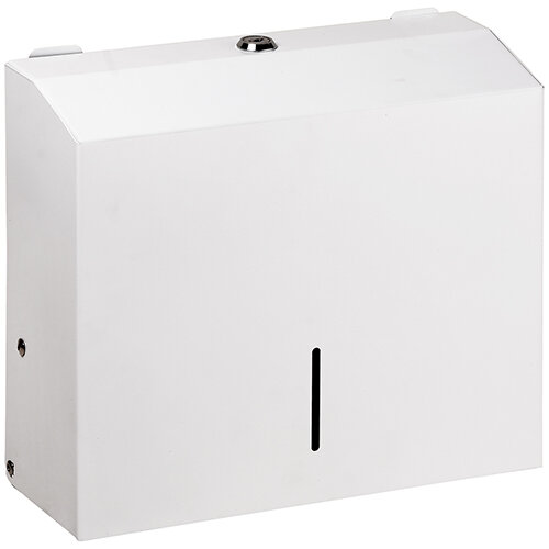 Paper Towel Dispenser – White Stainless Steel, 245 mm