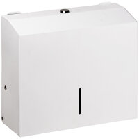 Paper Towel Dispenser – White Stainless Steel, 245 mm