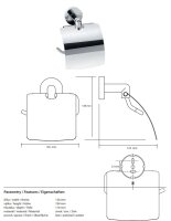 Toilettenpapierhalter mit Abdeckung