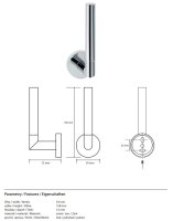 Spare Toilet Paper Holder – Aurora Collection