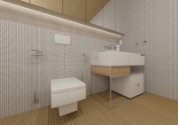 WC-Bürstengarnitur schwarz mit Glasbehälter Aurora