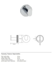 Einzelhaken – Aurora Elements Badkollektion