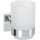 Toothbrush Holder with Milk Glass – Mateo Collection (Square Mount)